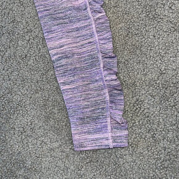 Lululemon Wunder Train Rushed Full Length Tights Leggings Lavender & Pink EUC  4 - Picture 6 of 8